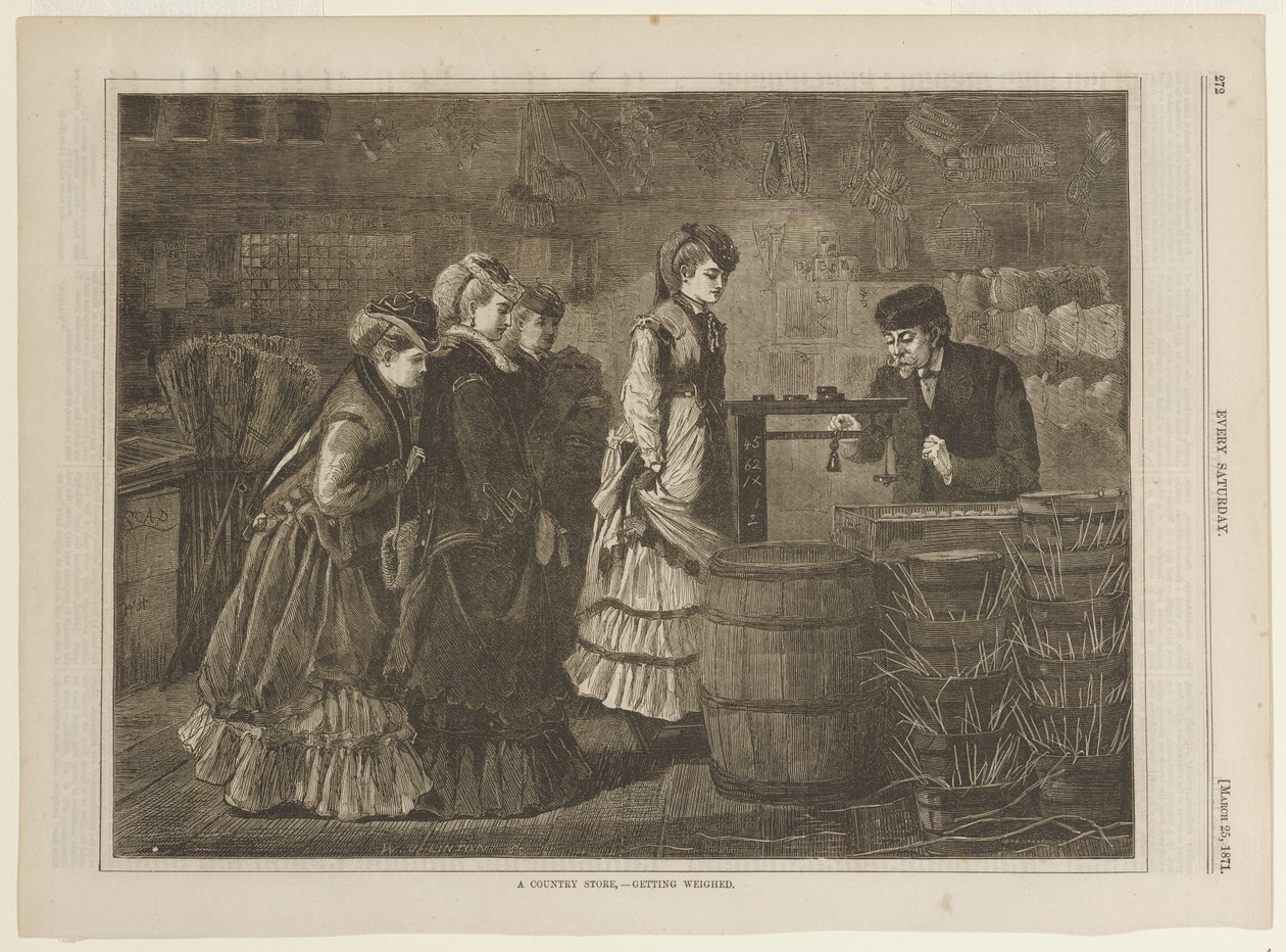 En landhandel - Vejning af Winslow Homer
