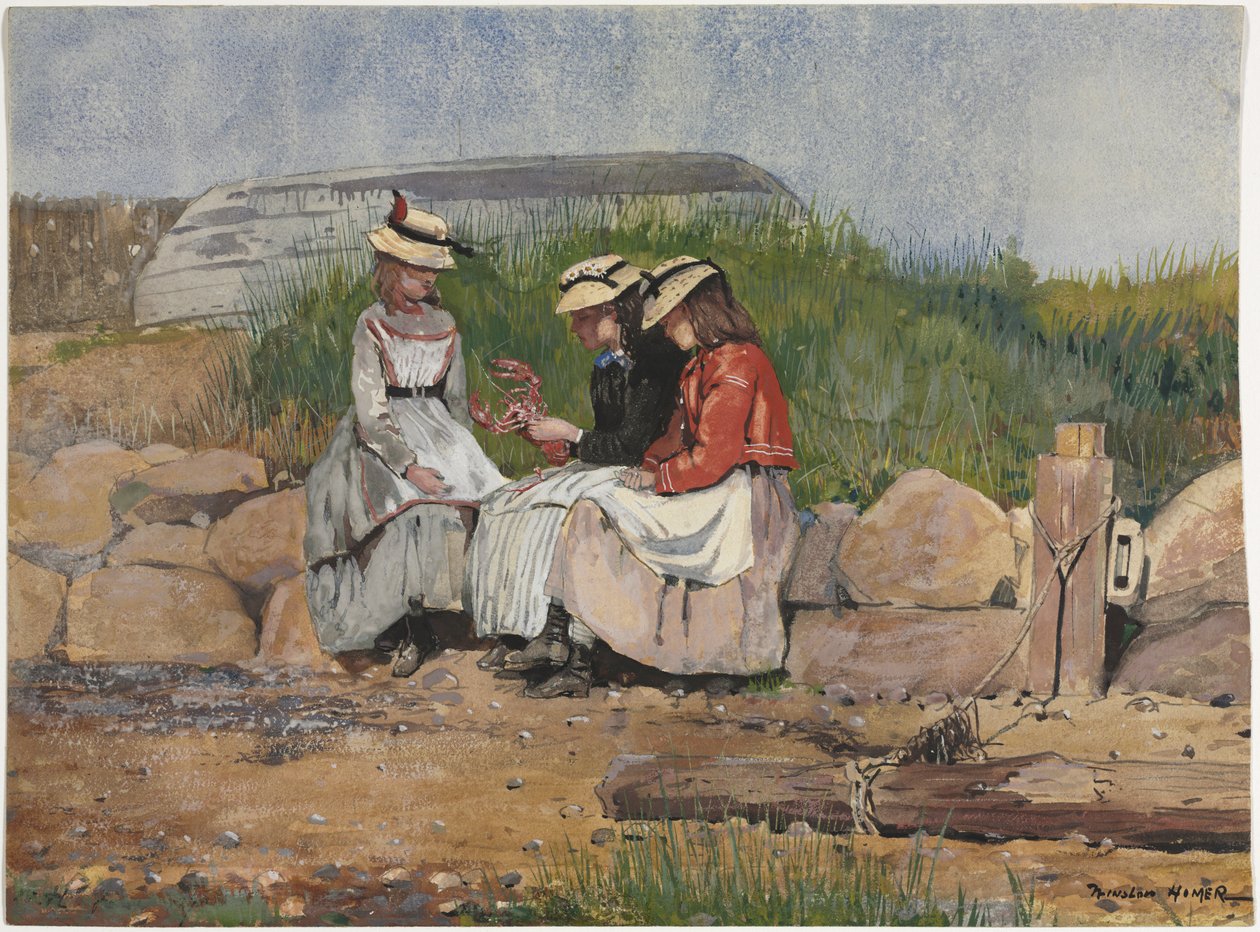 En fiskers datter af Winslow Homer