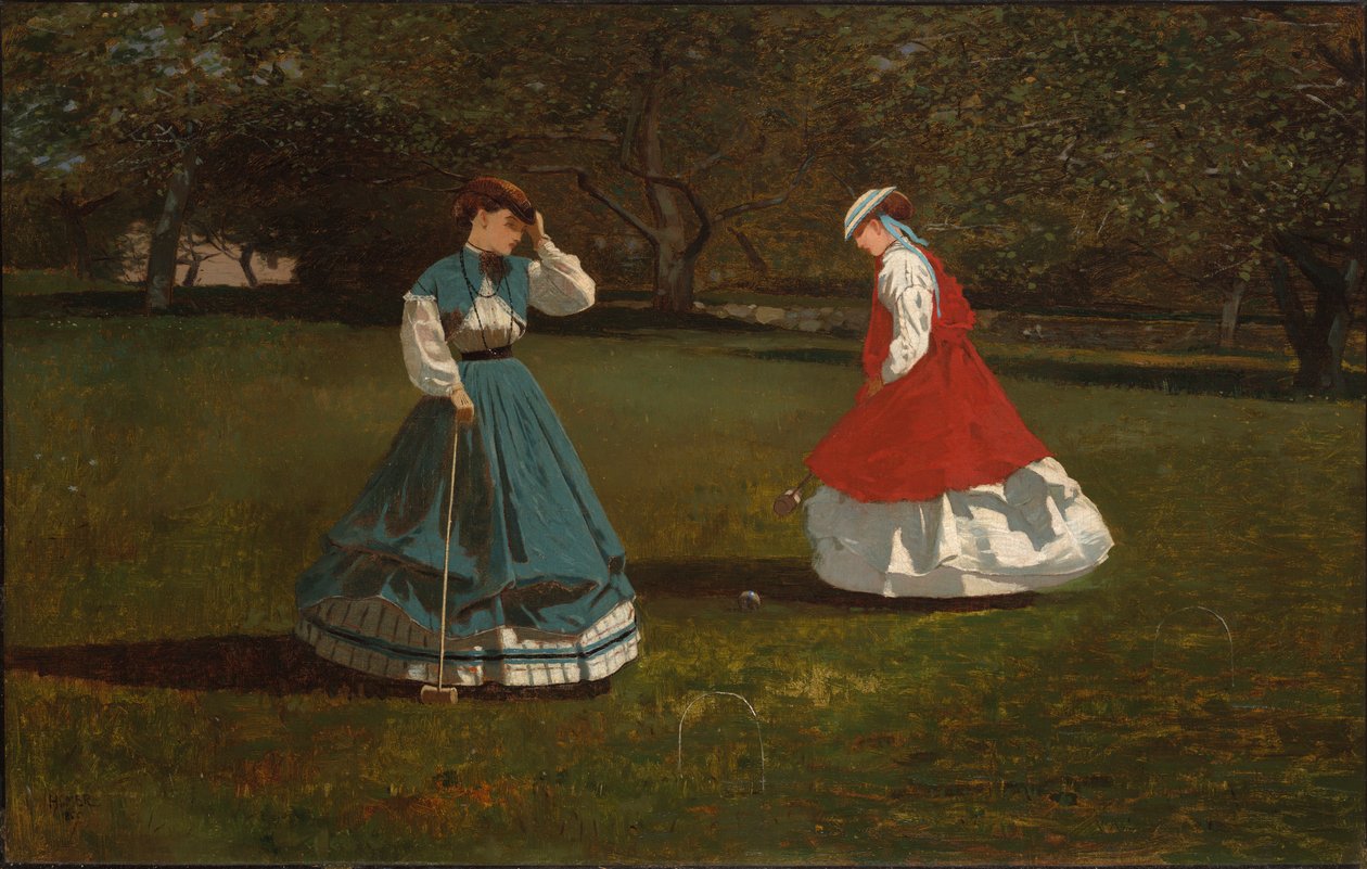 Et spil kroket af Winslow Homer