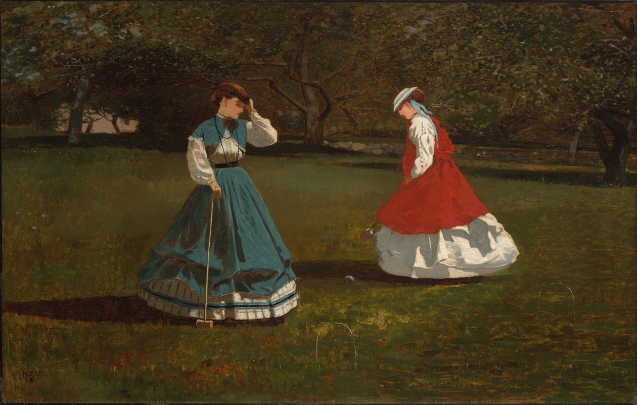 En omgang kroket af Winslow Homer