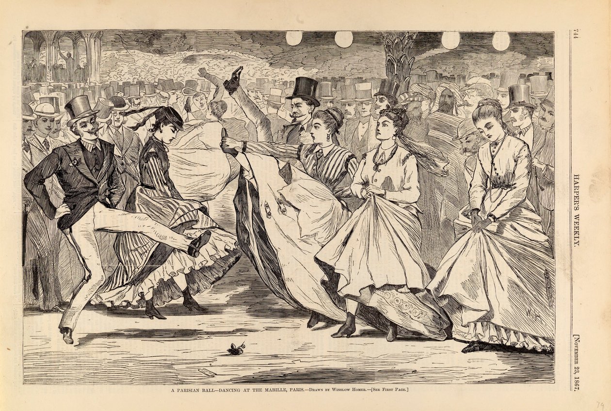 A Parisian Ball--Dancing at the Mabille, Paris, fra Harper
