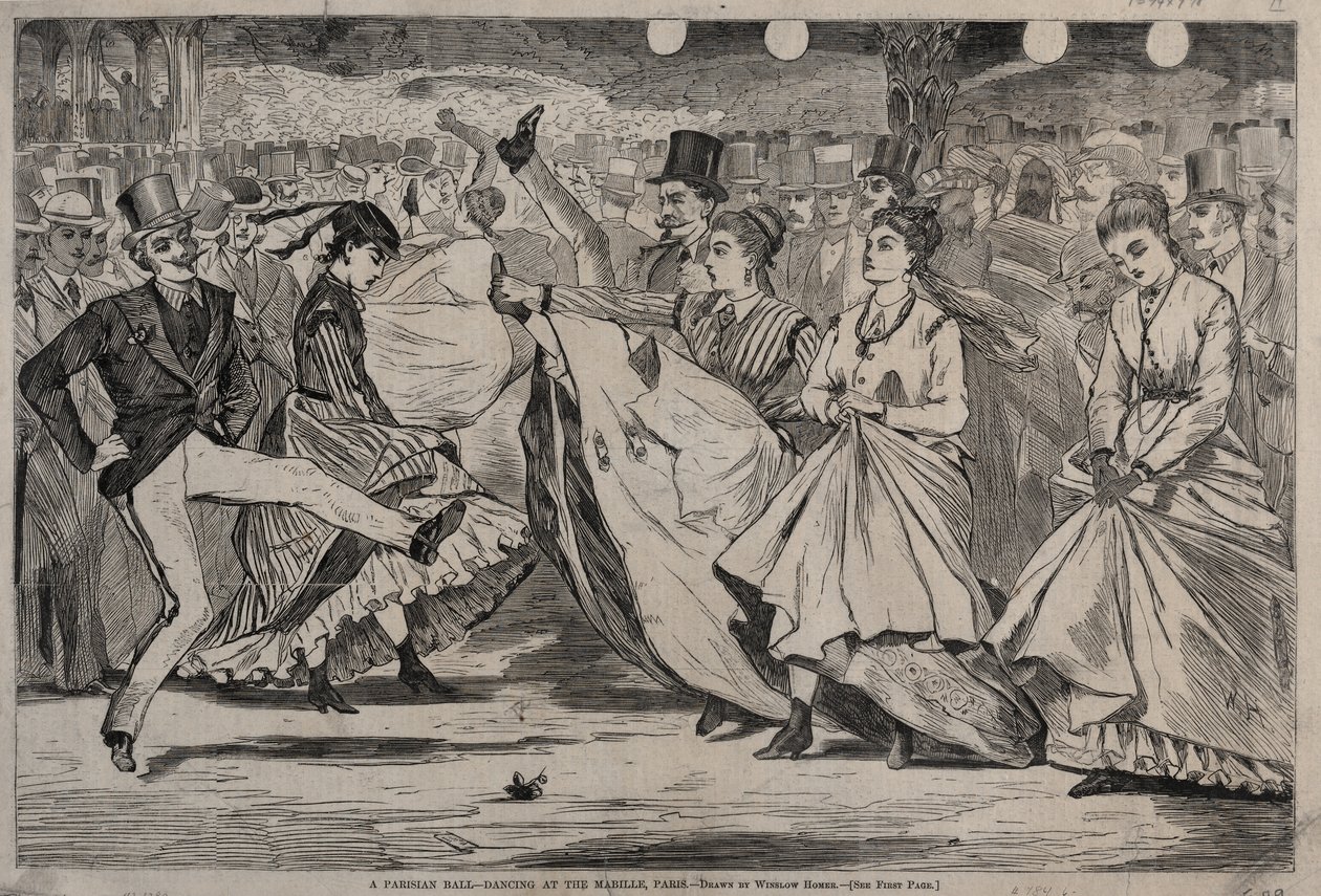 En parisisk bal – Dans på Mabille, Paris af Winslow Homer