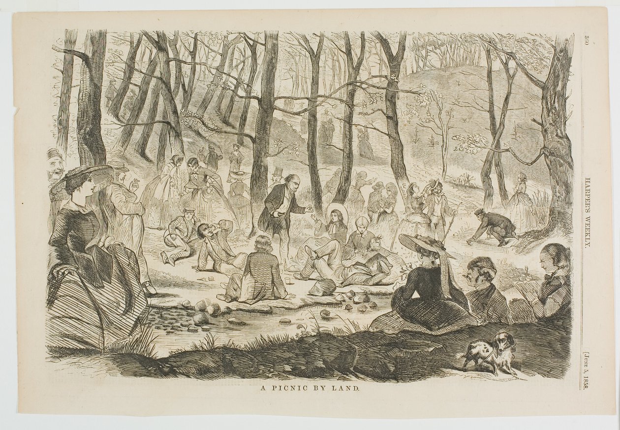 En picnic til lands af Winslow Homer