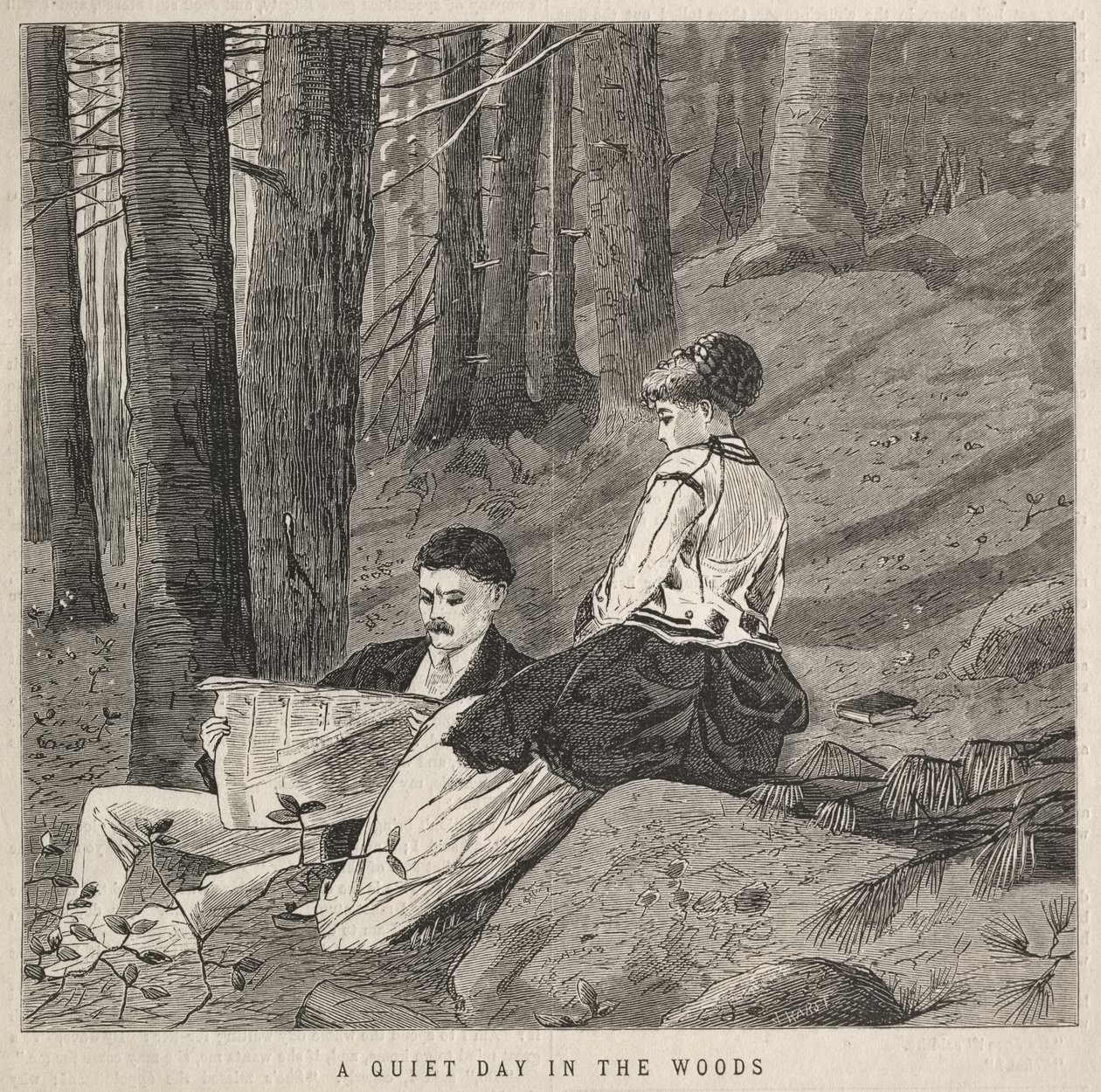 En stille dag i skoven af Winslow Homer