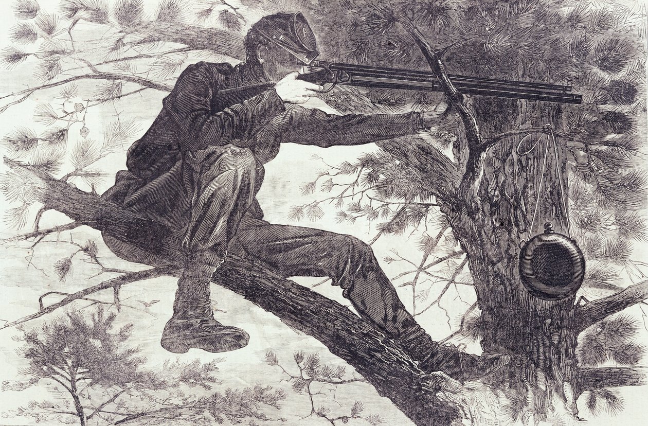 En skarpskytte på vagttjeneste af Winslow Homer
