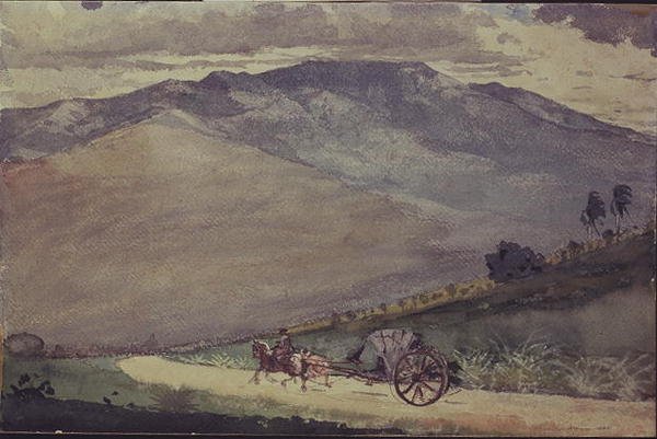 En Volante på en bjergvej, Cuba af Winslow Homer