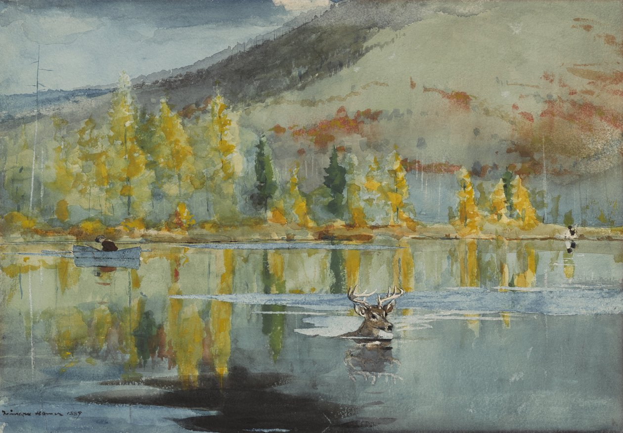 En oktoberdag, 1889 af Winslow Homer