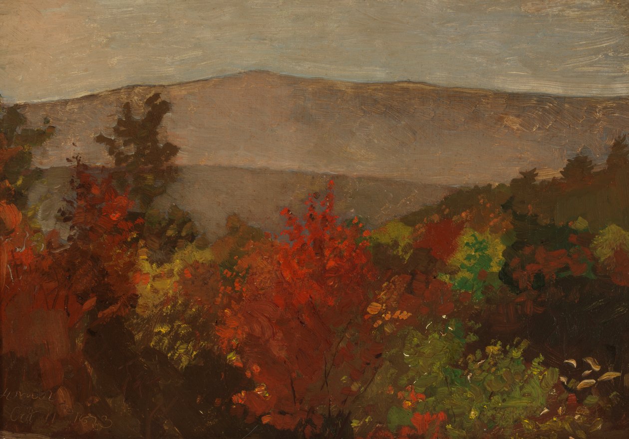 Efterårs trætoppe af Winslow Homer
