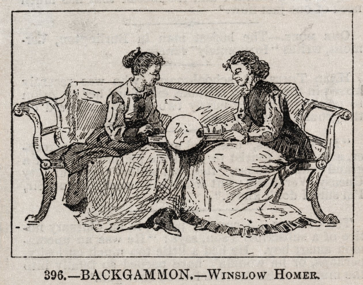 Backgammon af Winslow Homer
