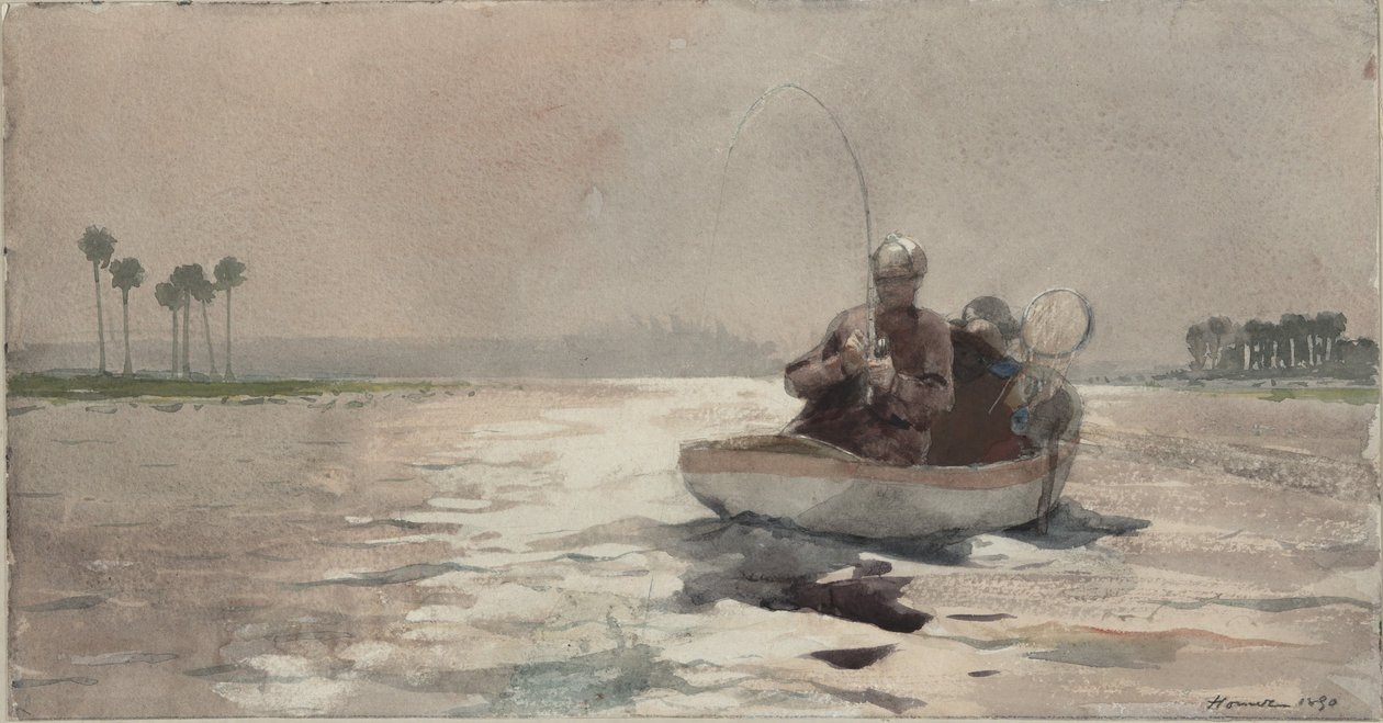 Bass Fishing - Florida af Winslow Homer