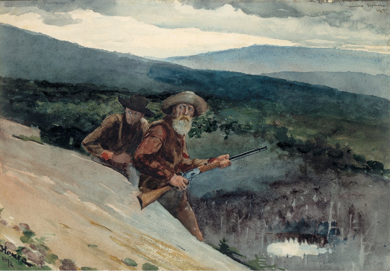 Bjørnejagt, Prospect Rock af Winslow Homer