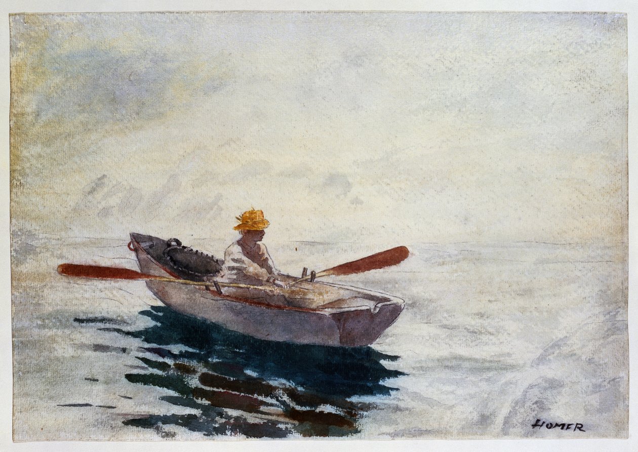 Dreng i en båd af Winslow Homer