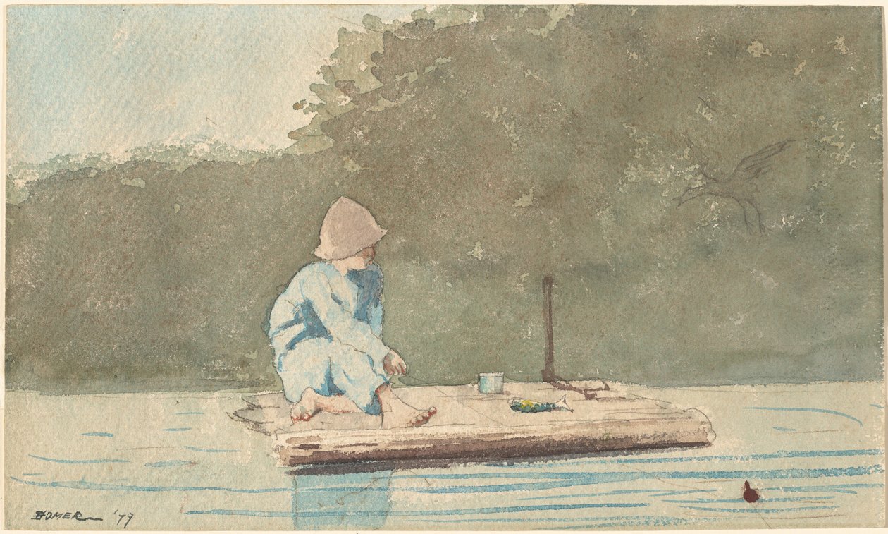 Dreng på en flåde, 1879. af Winslow Homer