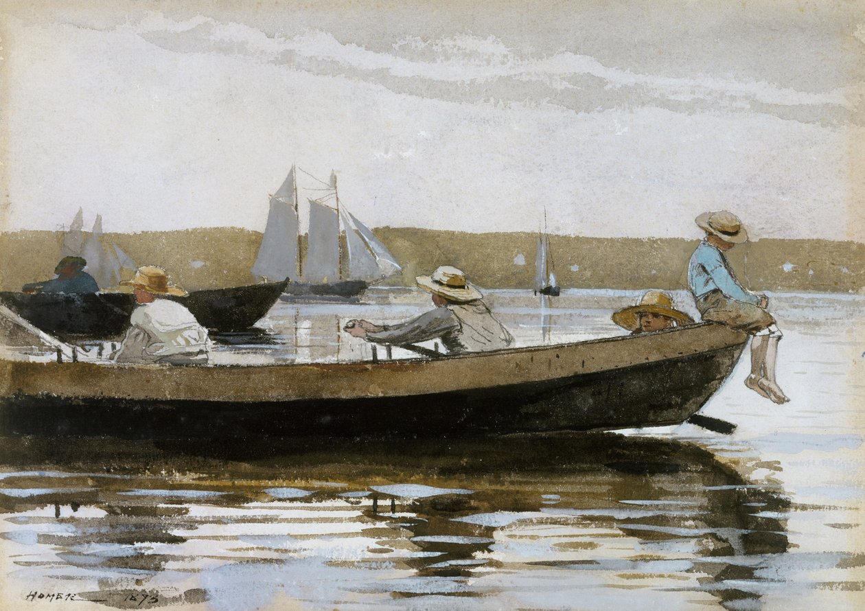 Drenge i en Dory af Winslow Homer