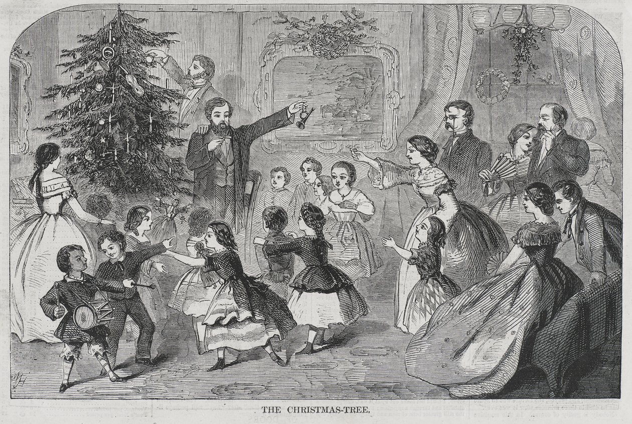 Jul - Indsamling af stedsegrønne juletræer af Winslow Homer