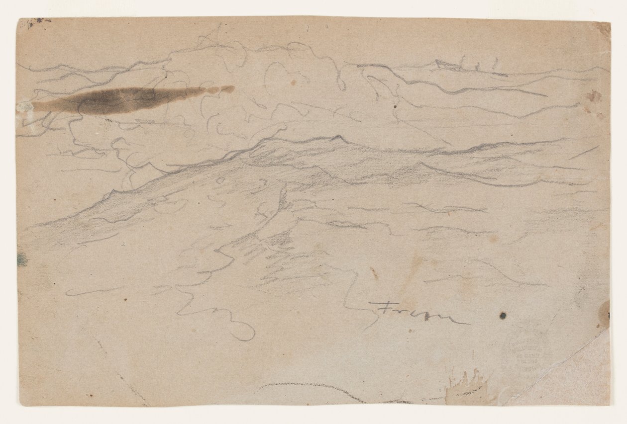 Combers i et stormfuldt hav af Winslow Homer