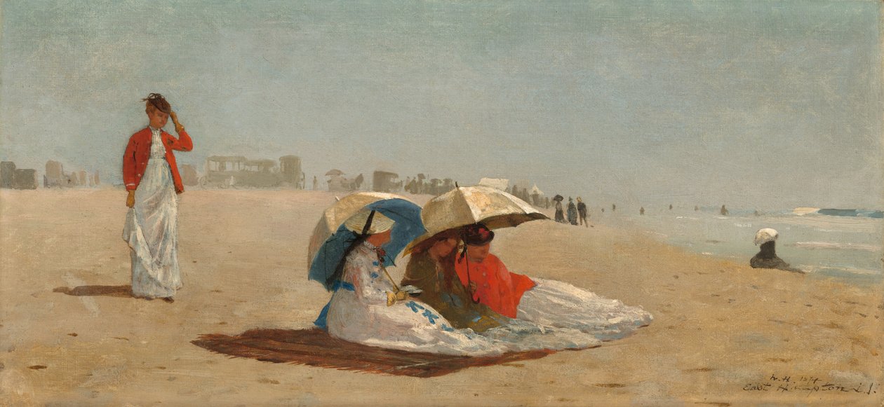 East Hampton Beach, Long Island af Winslow Homer
