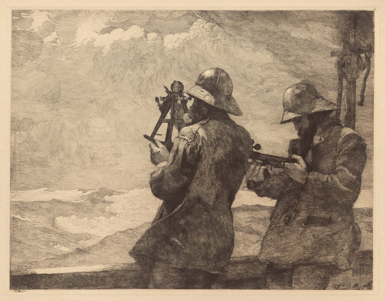 Otte klokkeslag af Winslow Homer