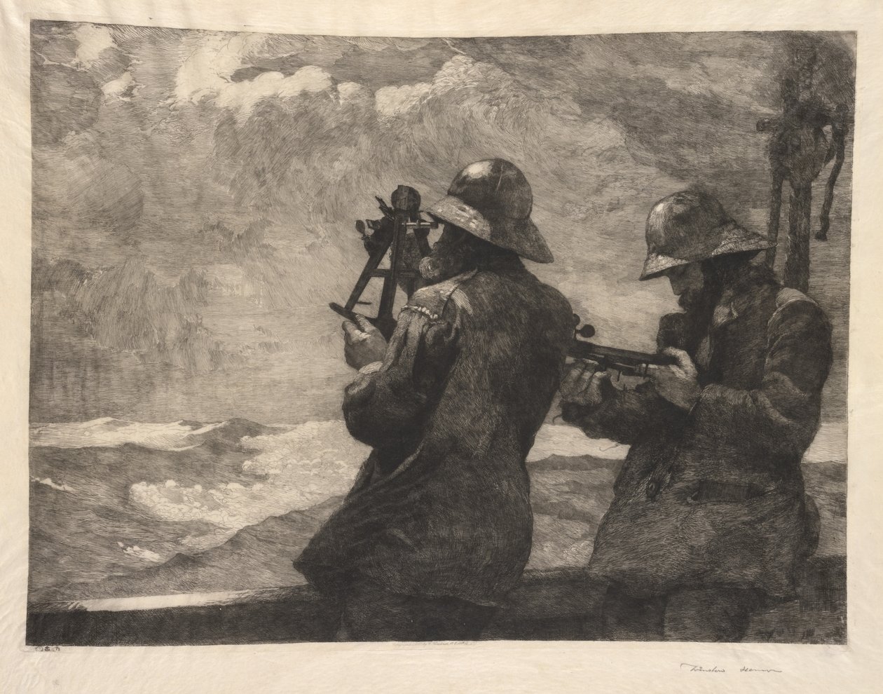 Otte klokker, 1881. af Winslow Homer