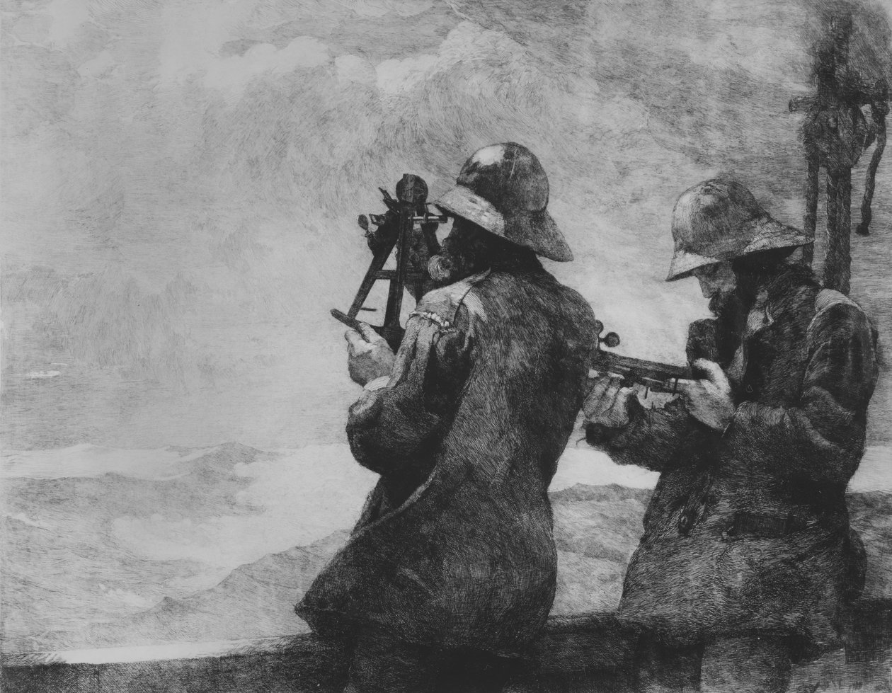Otte klokker, 1887. af Winslow Homer
