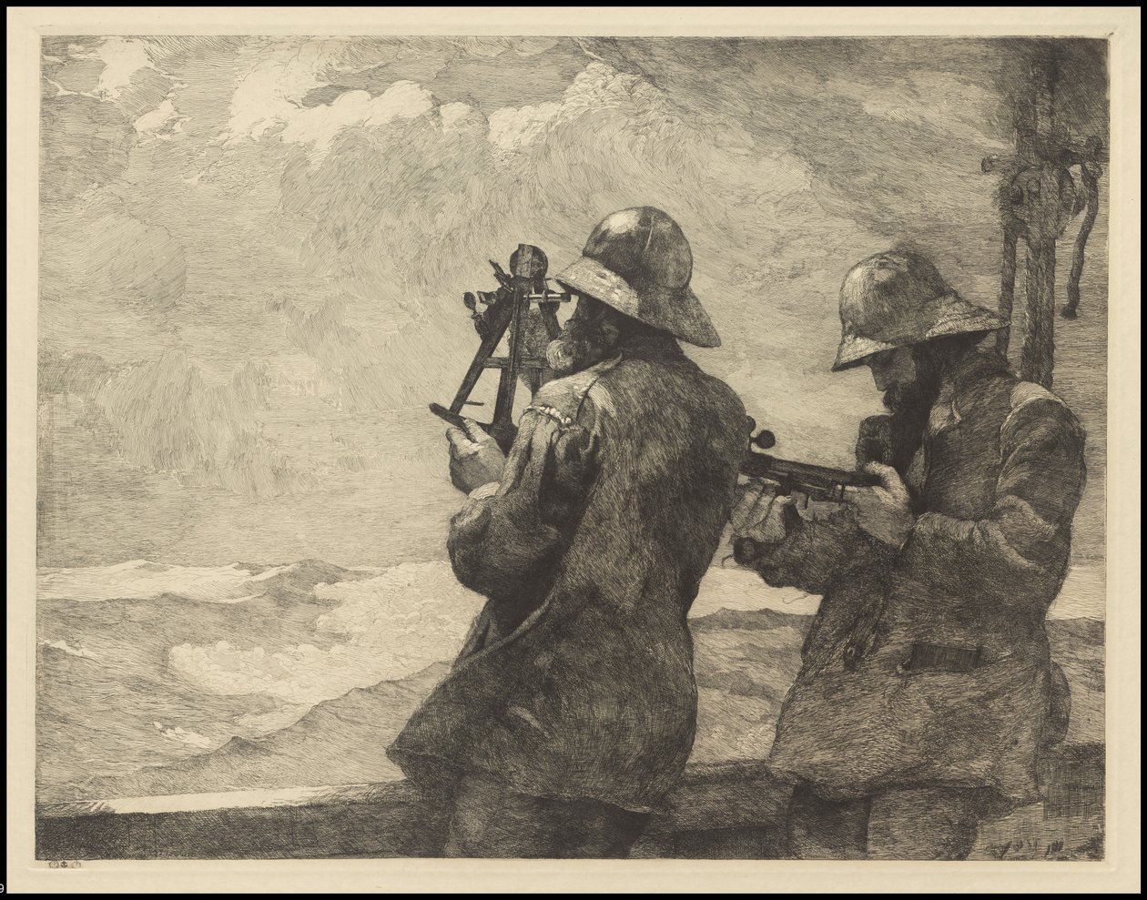 Otte klokker, 1887, formentlig trykt c.1940 af Winslow Homer