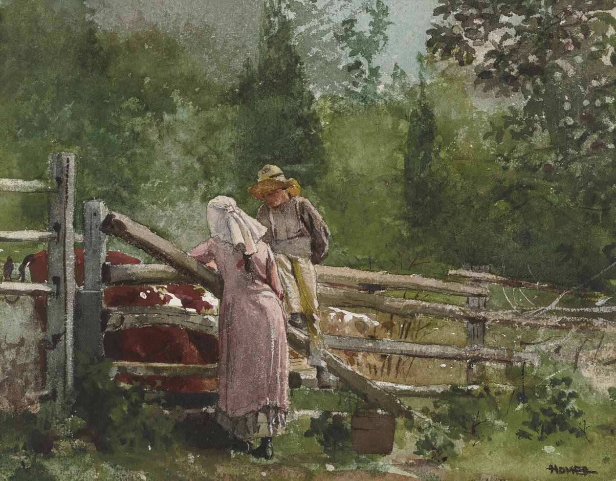 Fodertid, 1878 af Winslow Homer