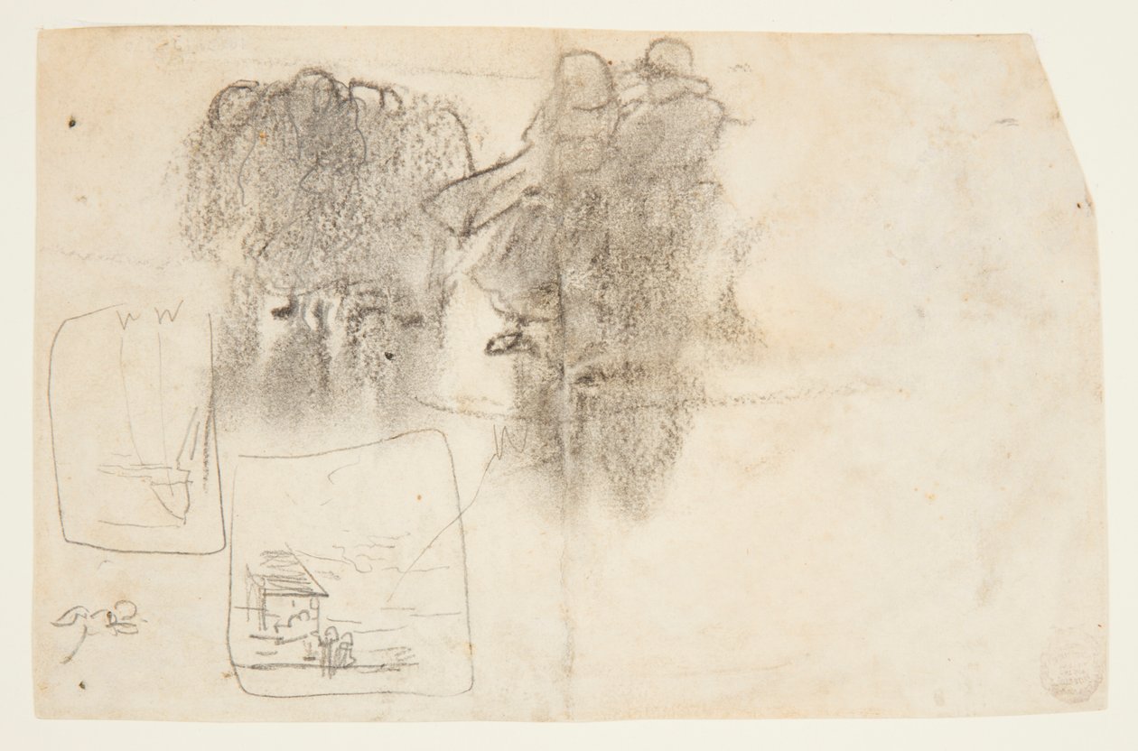 Figurer i Lee of Building with Ocean Beyond, Cullercoats, England af Winslow Homer