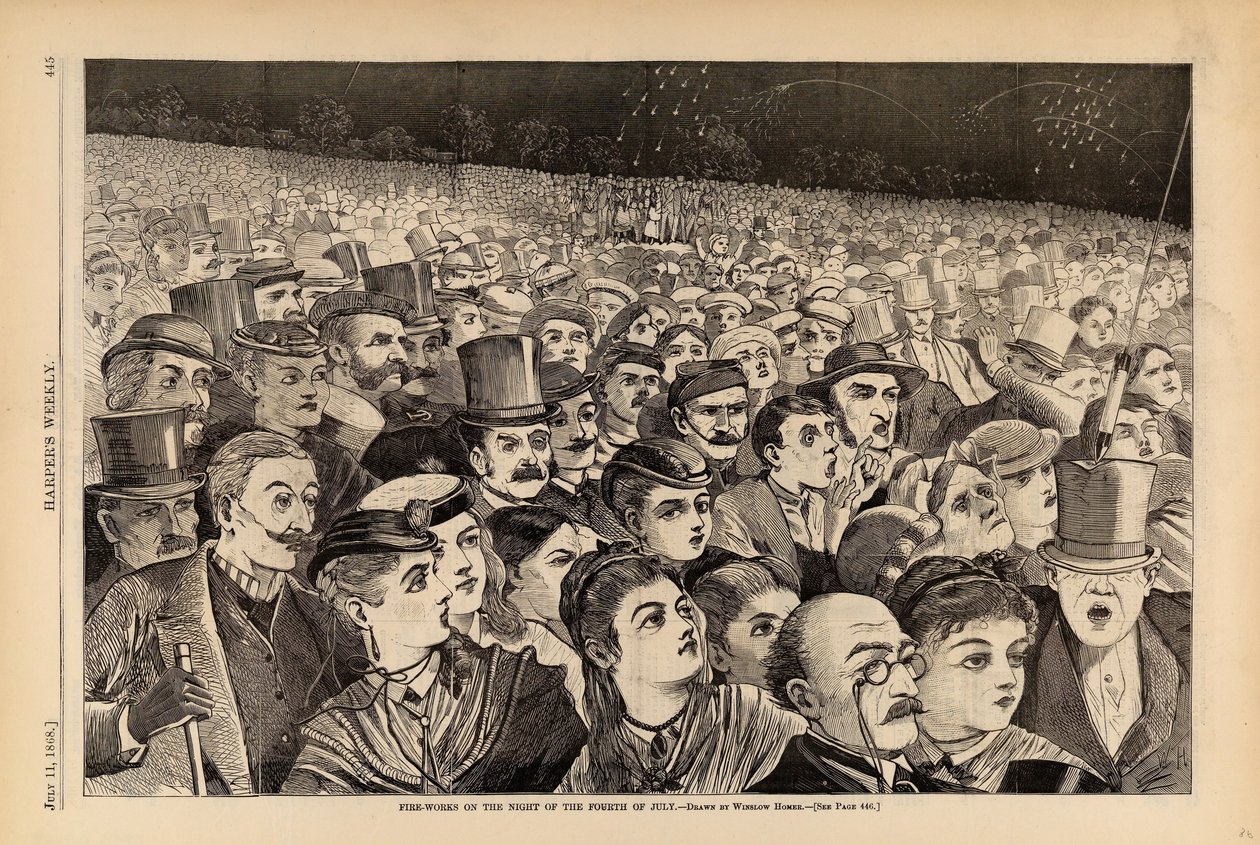 Fire-Works on the Night of the Fourth of July, fra Harper