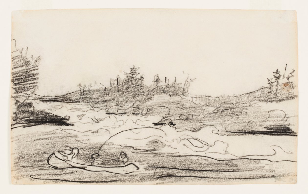 Fiskere i Rapids af Winslow Homer