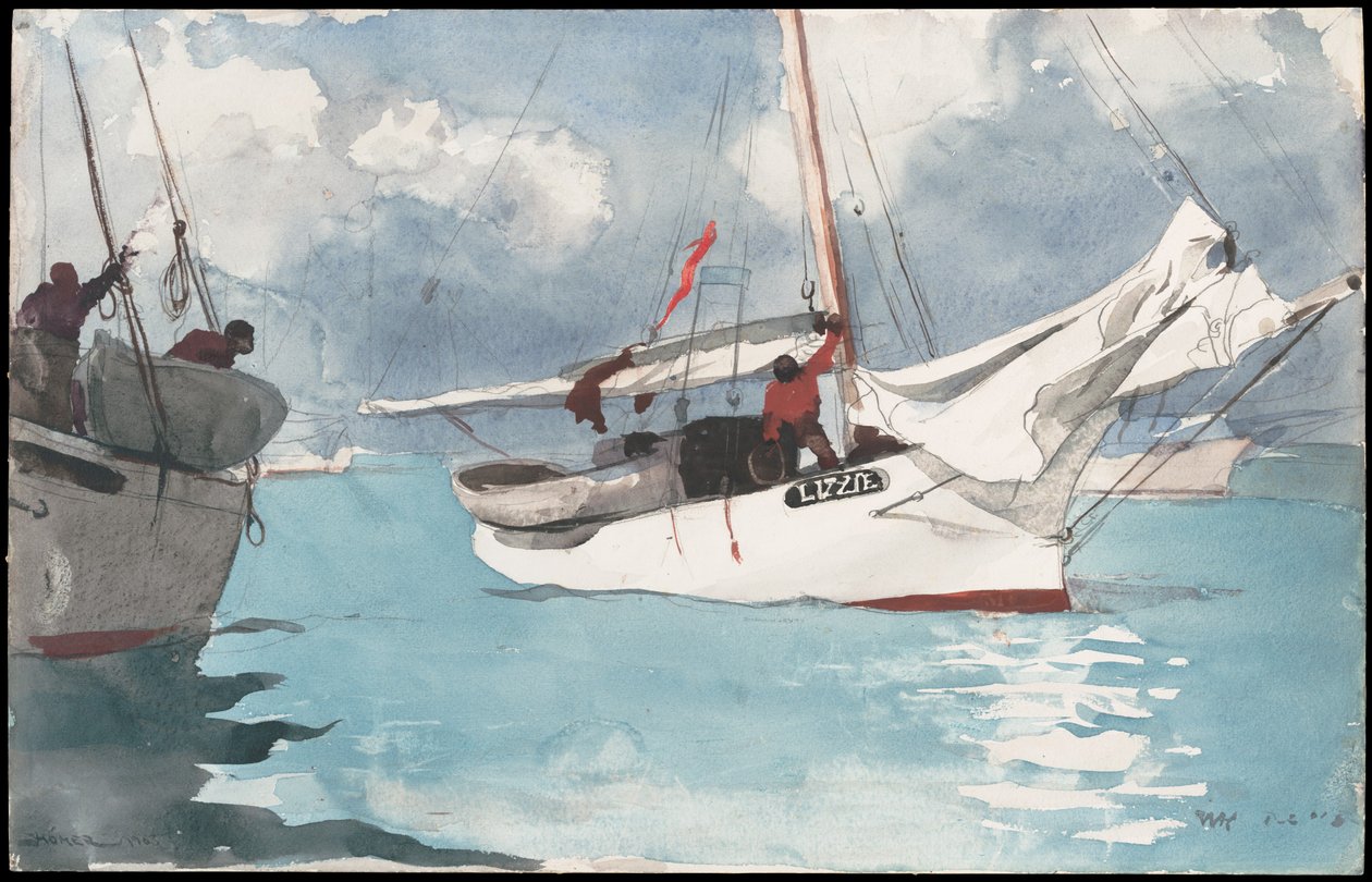 Fiskerbåde, Key West af Winslow Homer
