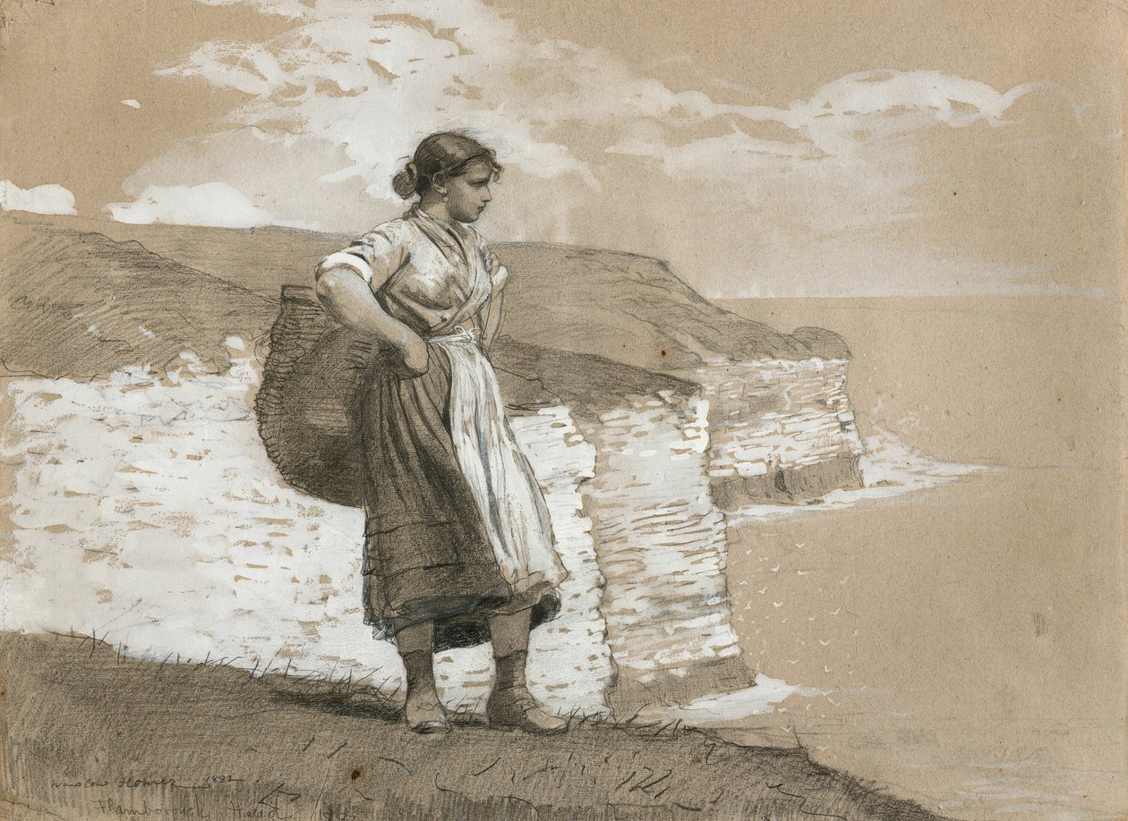 Flamborough Head, England af Winslow Homer