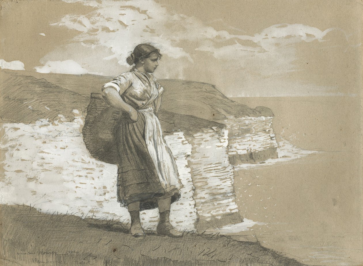 Flamborough Head, England, 1882 af Winslow Homer
