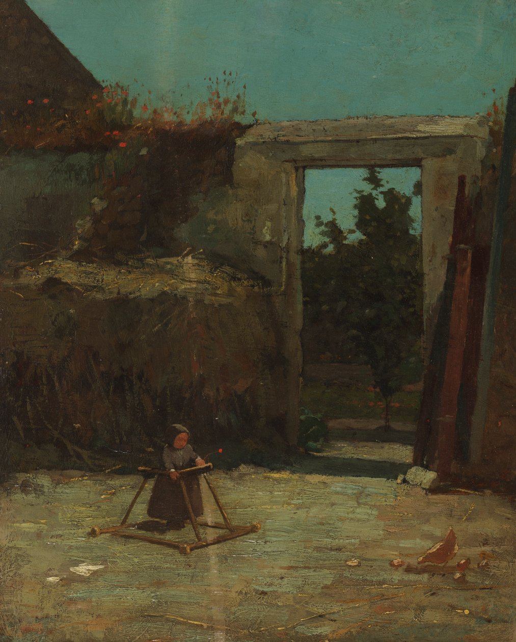 fransk gård af Winslow Homer