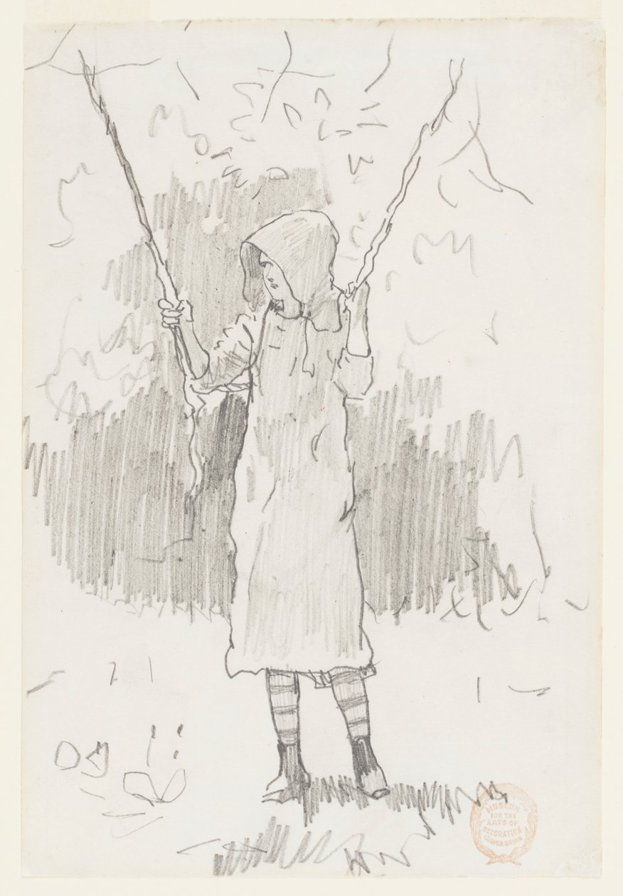 Pige på en gynge af Winslow Homer