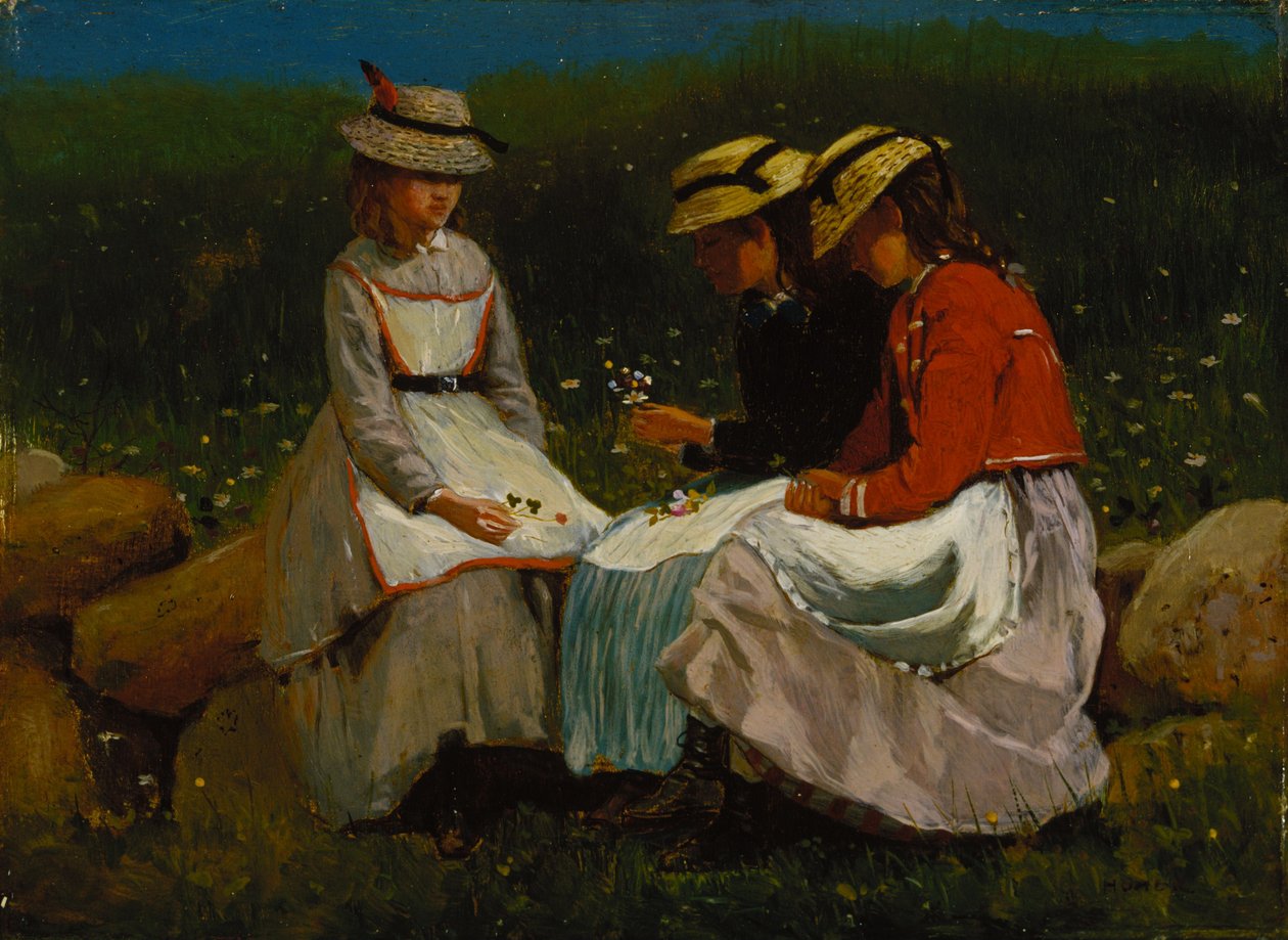 Piger i et landskab af Winslow Homer