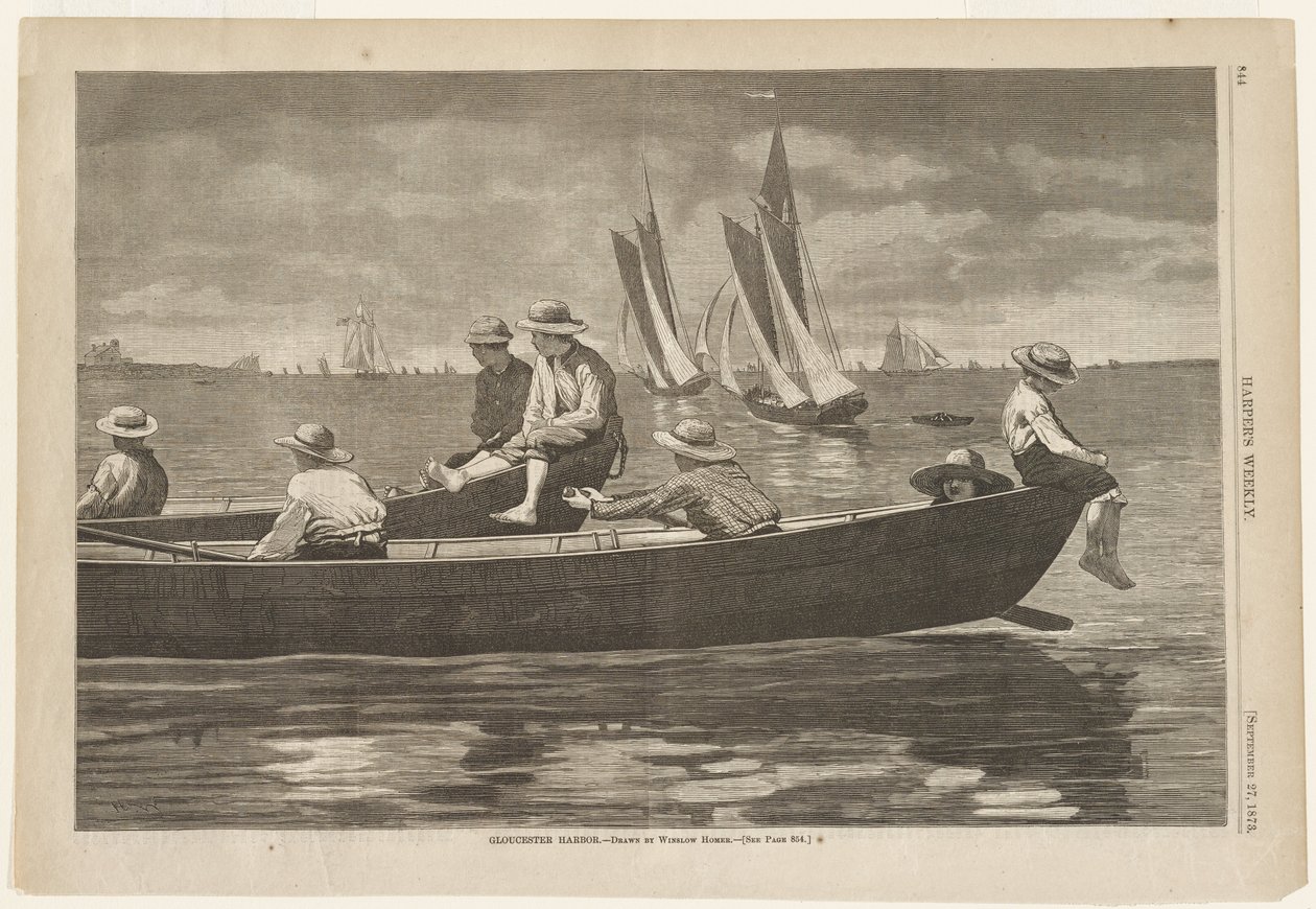 Gloucester Havn af Winslow Homer