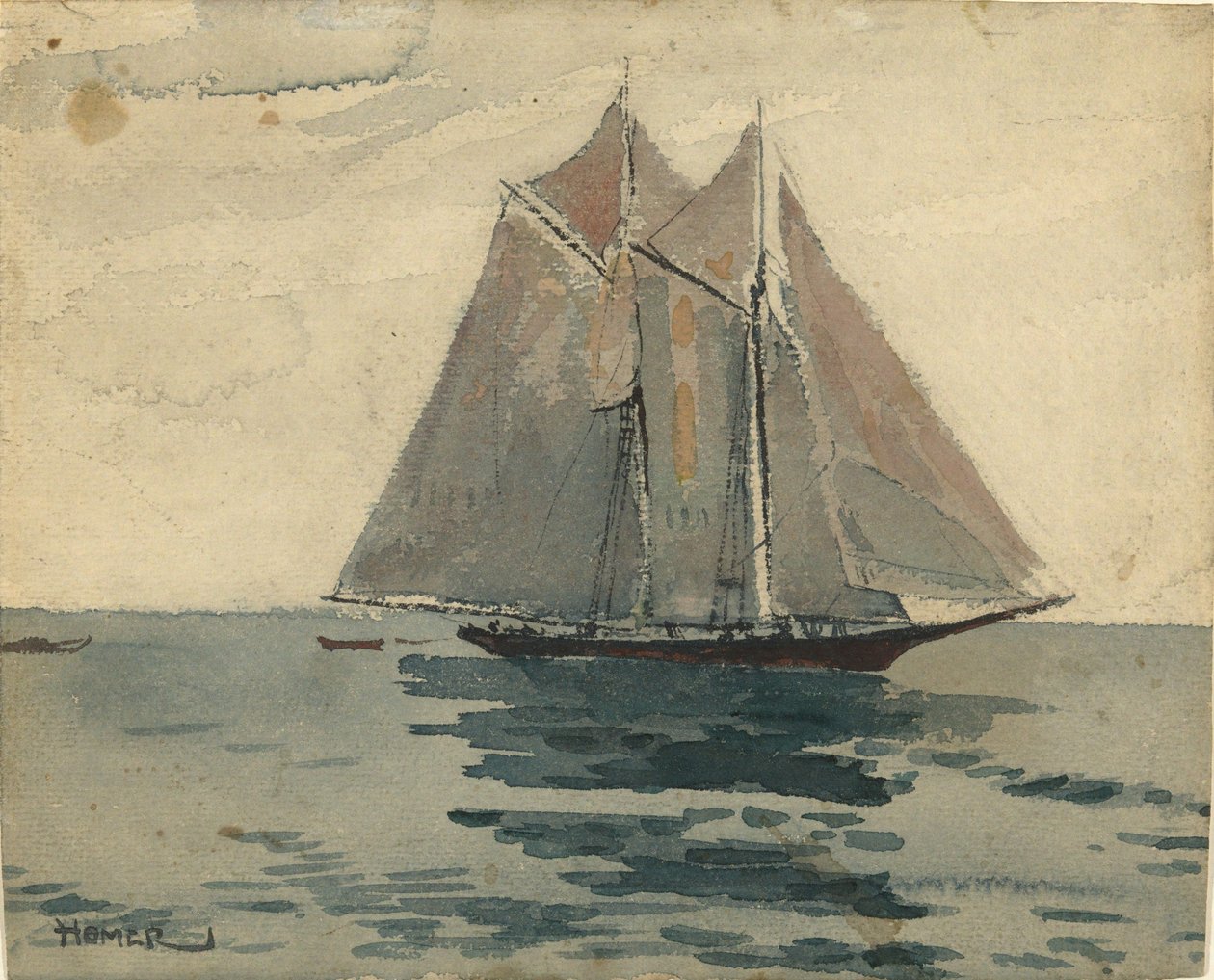 Gloucester-skonnert af Winslow Homer
