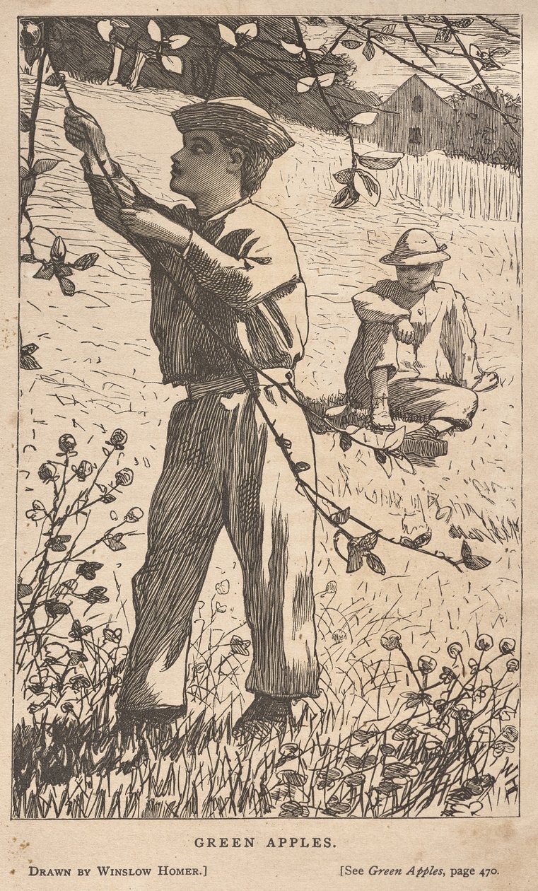Grønne æbler af Winslow Homer