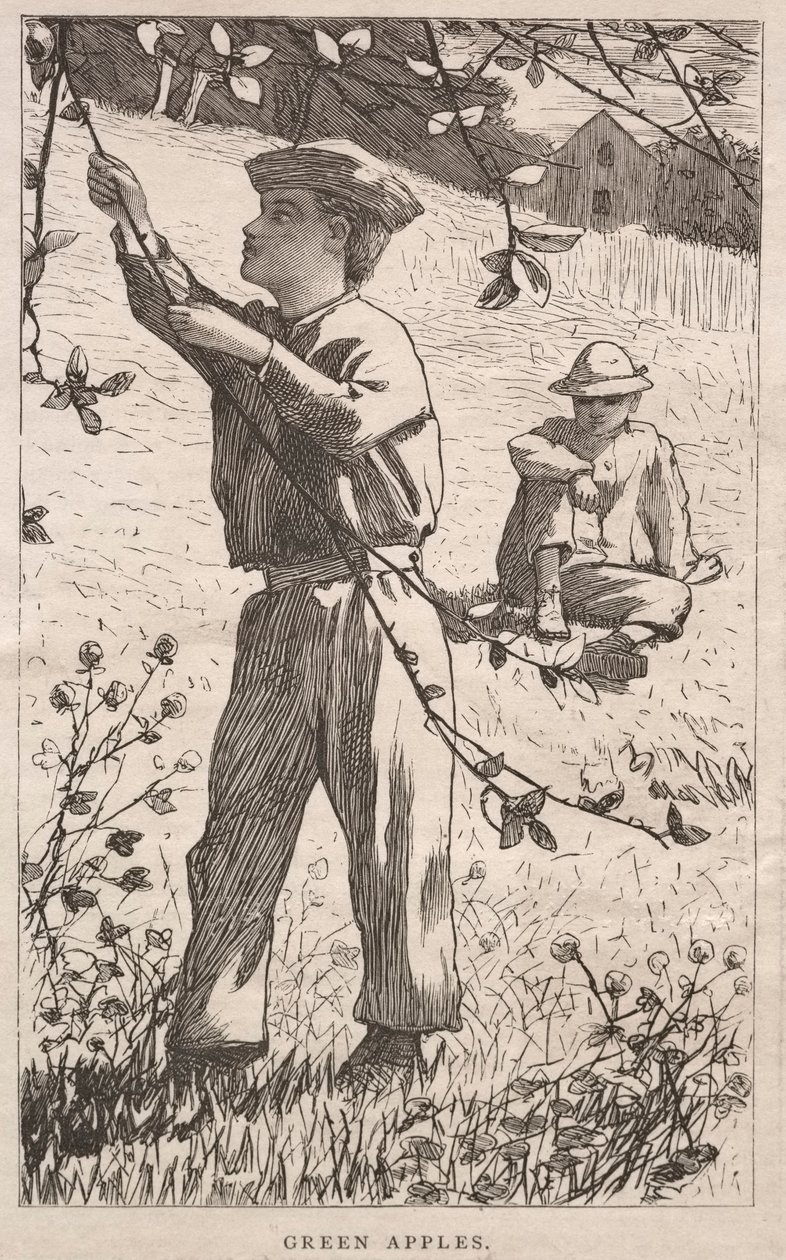 Grønne æbler, 1868. af Winslow Homer