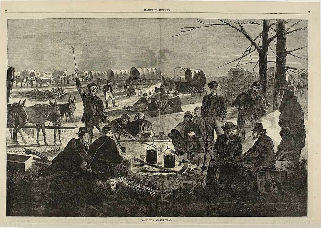 Standsning af et vogntog af Winslow Homer