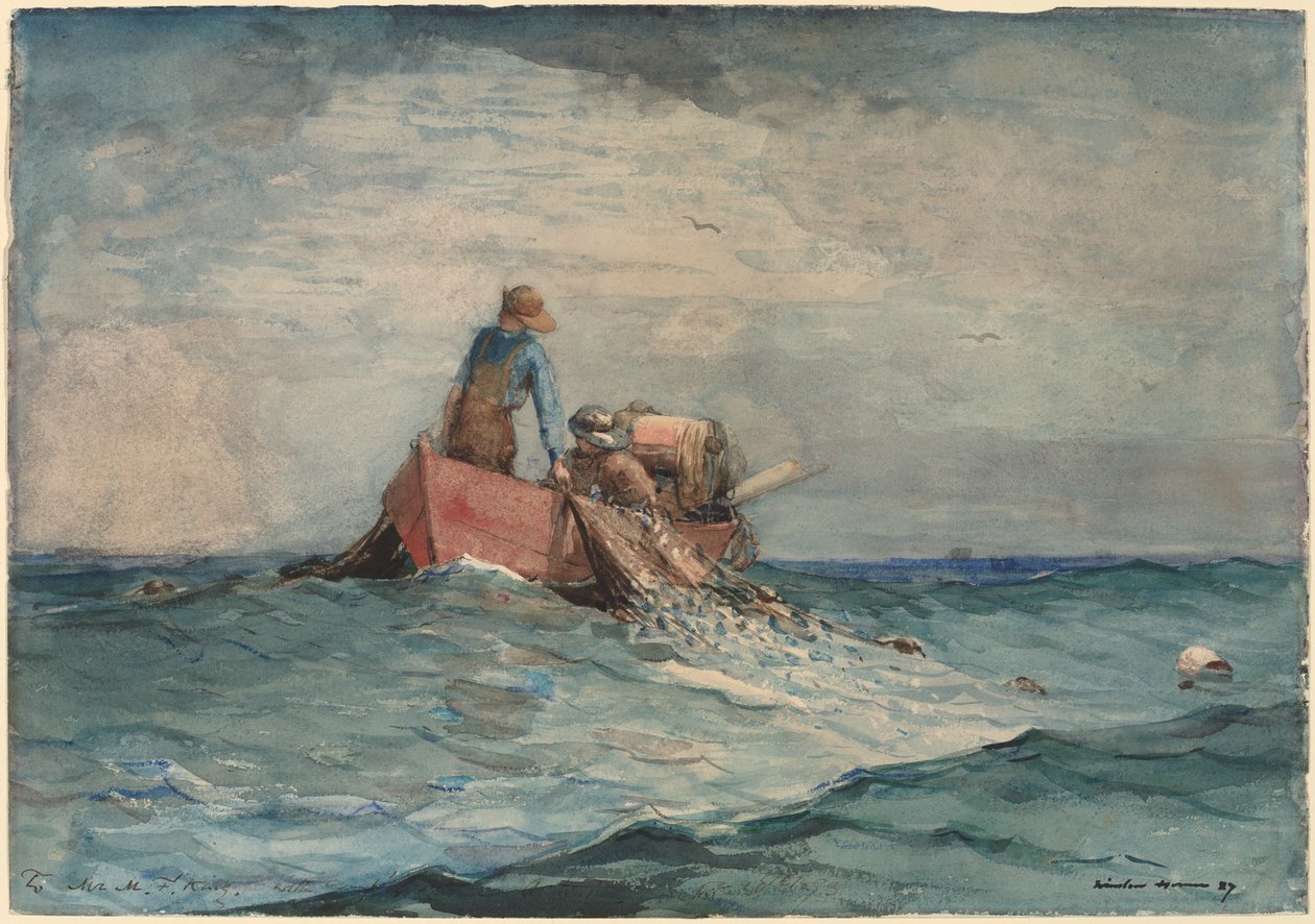 Indhaling af nettene af Winslow Homer