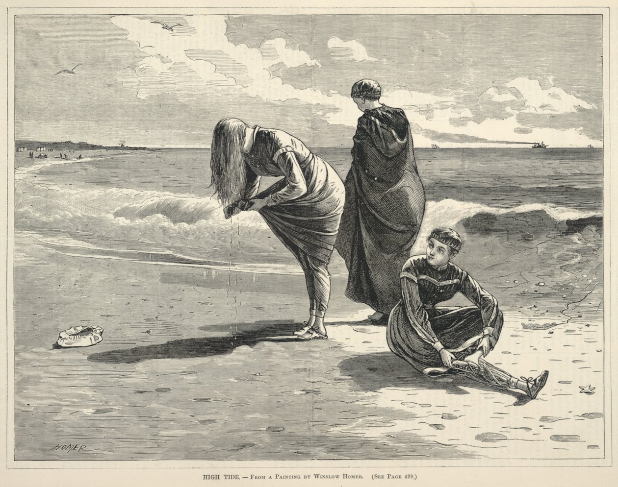Højvande, fra Every Saturday: An Illustrated Journal of Choice Reading, 6. august 1870 af Winslow Homer