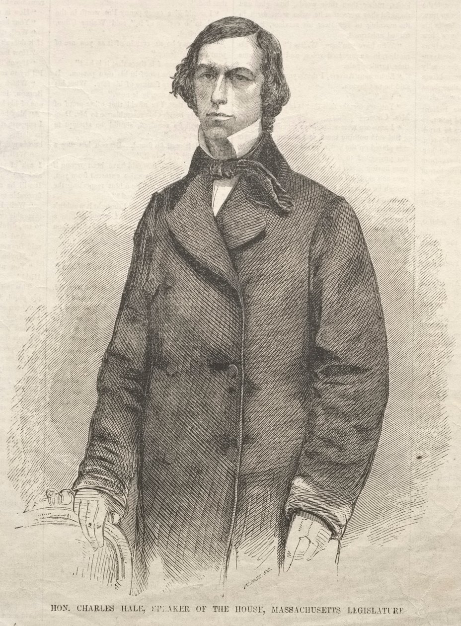 Hon. Charles Hale, Parlamentets formand, Massachusetts Legislature, 1859. af Winslow Homer