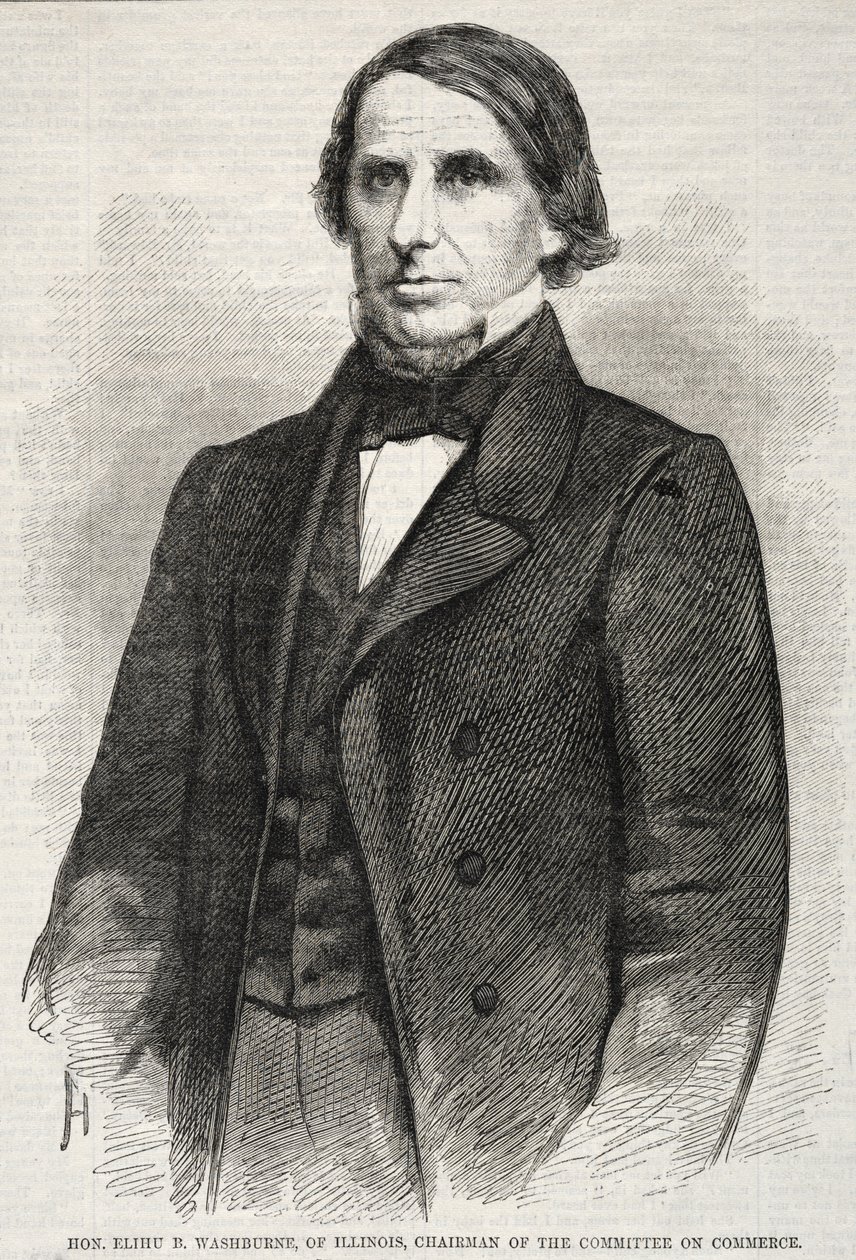 Hon. Elihu B. Washburne, fra Illinois, formand for handelsudvalget af Winslow Homer
