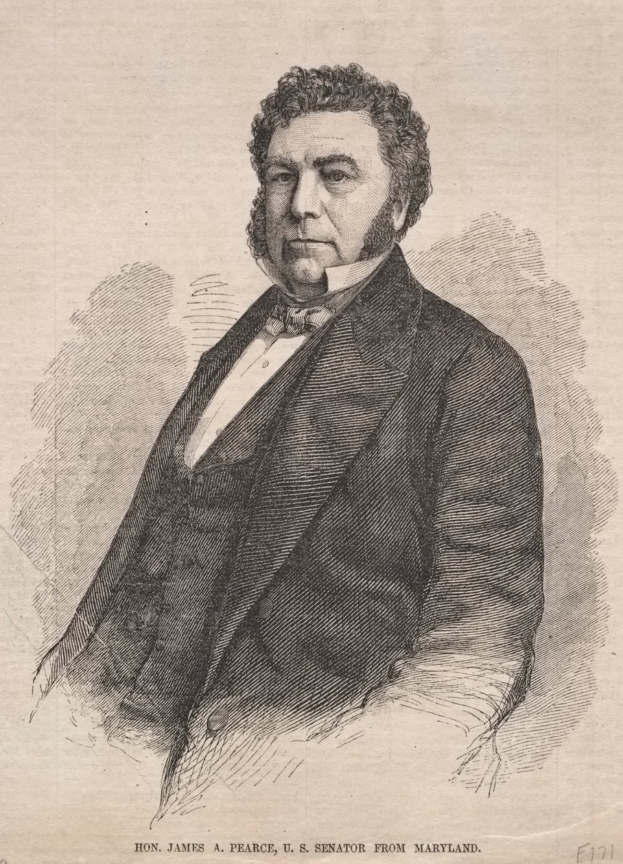 Hon. James A. Pearce, amerikansk senator fra Maryland, 1859. af Winslow Homer