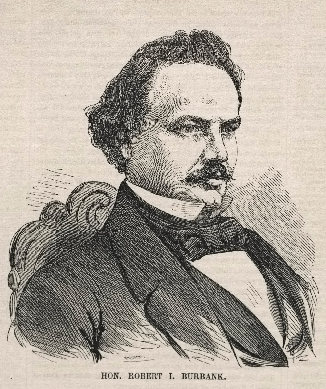 Hon. Robert I. Burbank, 1857. af Winslow Homer