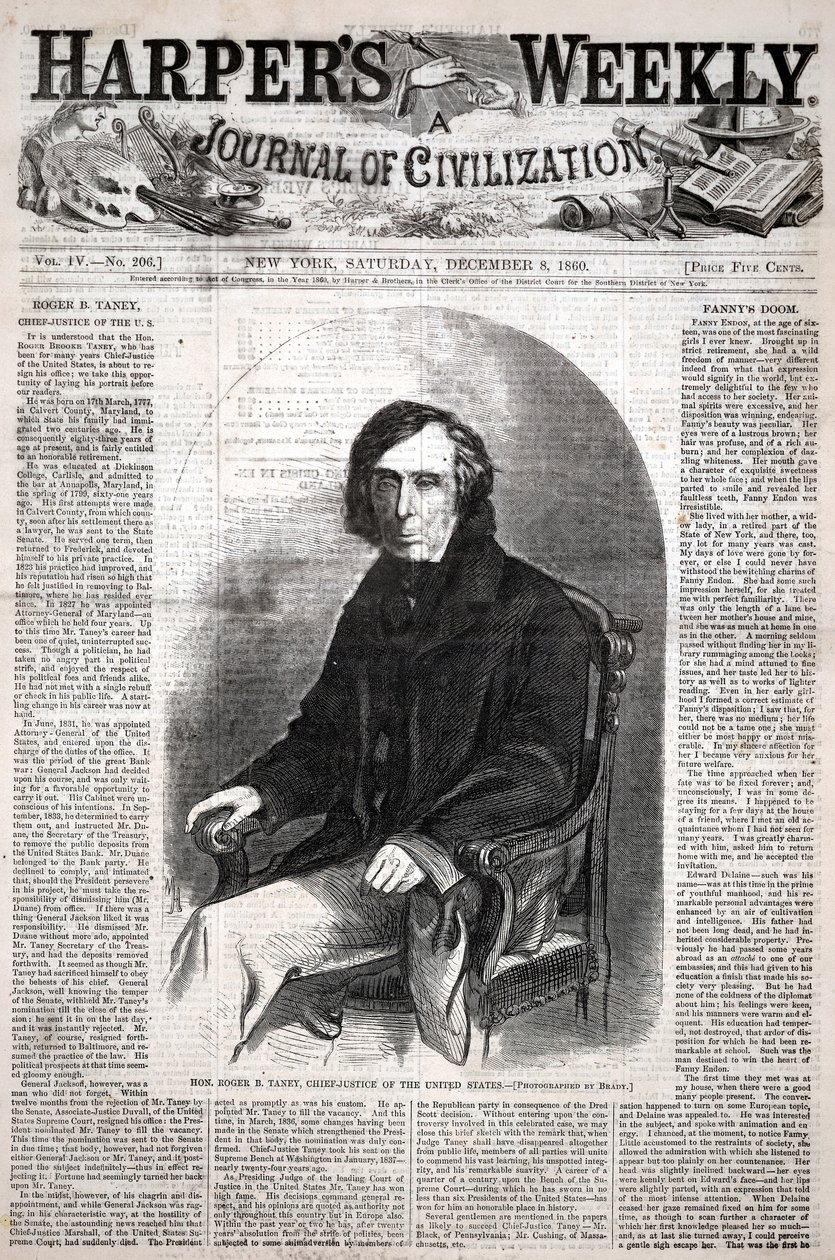 Den ærede Roger B. Taney, USA