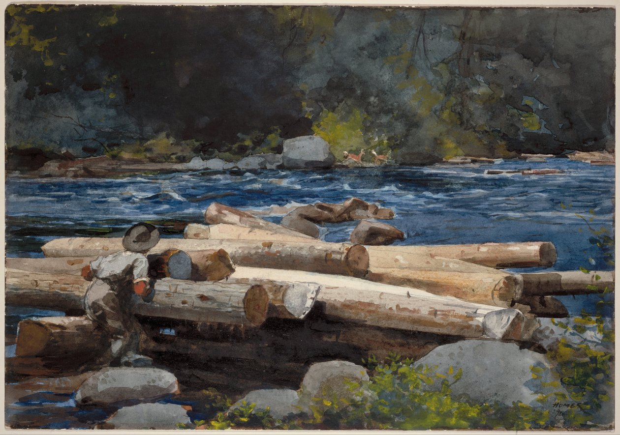 Hudsonfloden af Winslow Homer