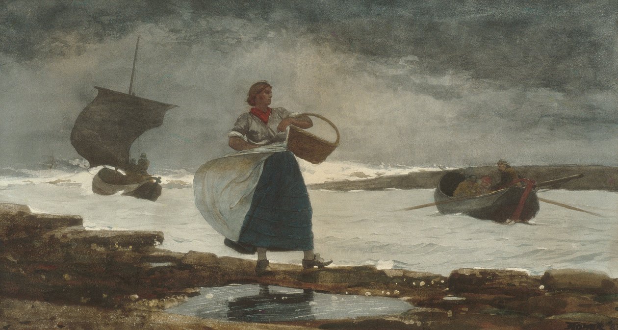 Inde i baren af Winslow Homer