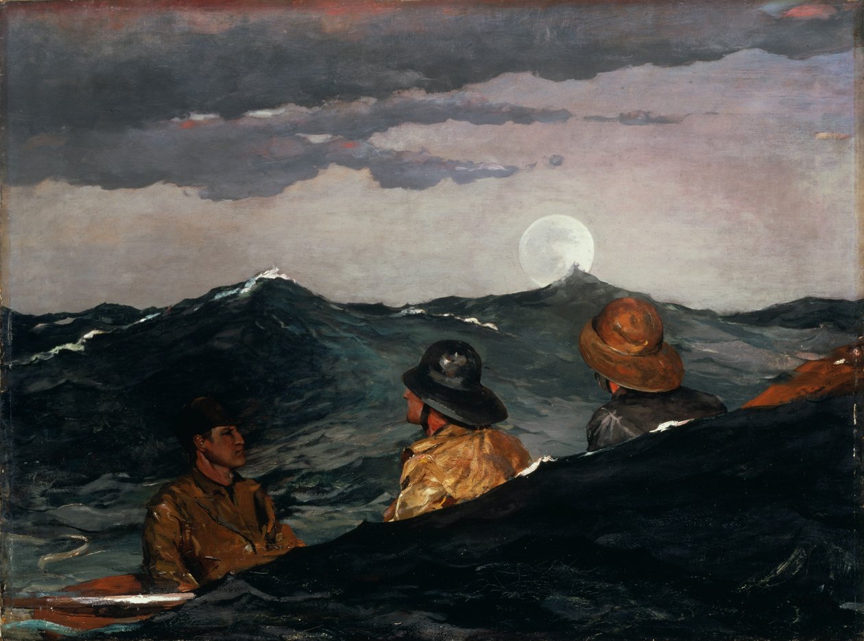 Kissing the Moon af Winslow Homer